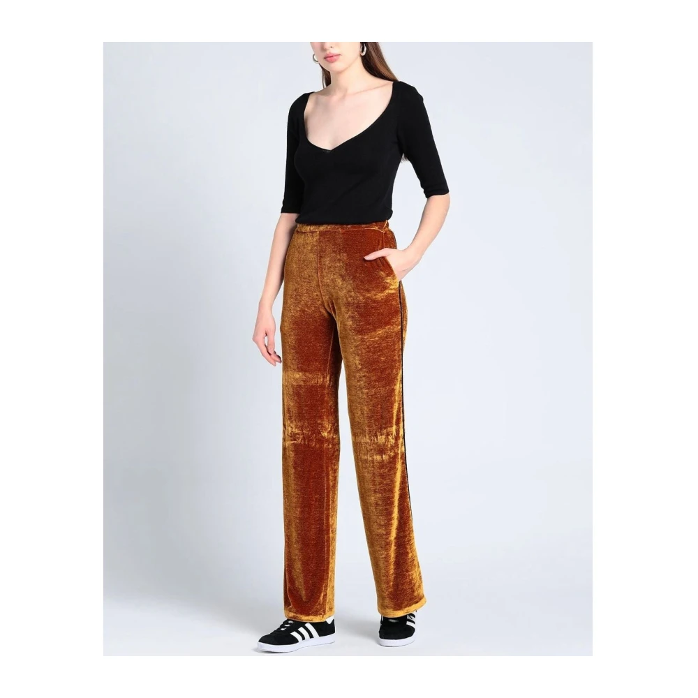 Dondup Bronzen Bootcut Broek voor Vrouwen Brown Dames