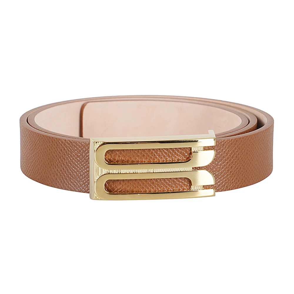 Victoria Beckham Klassieke Gesp Riem Brown Dames