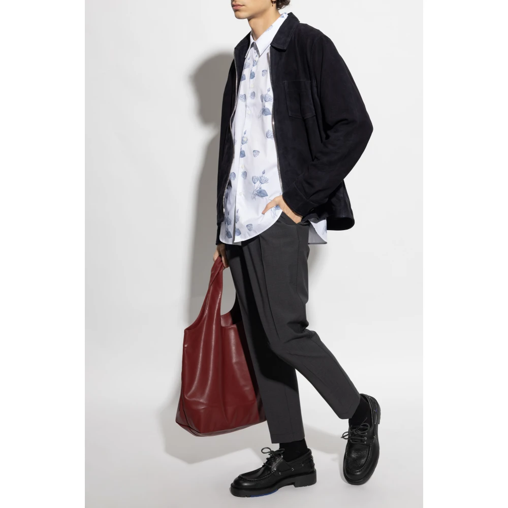 PS By Paul Smith Overhemd met bloemenmotief White Heren