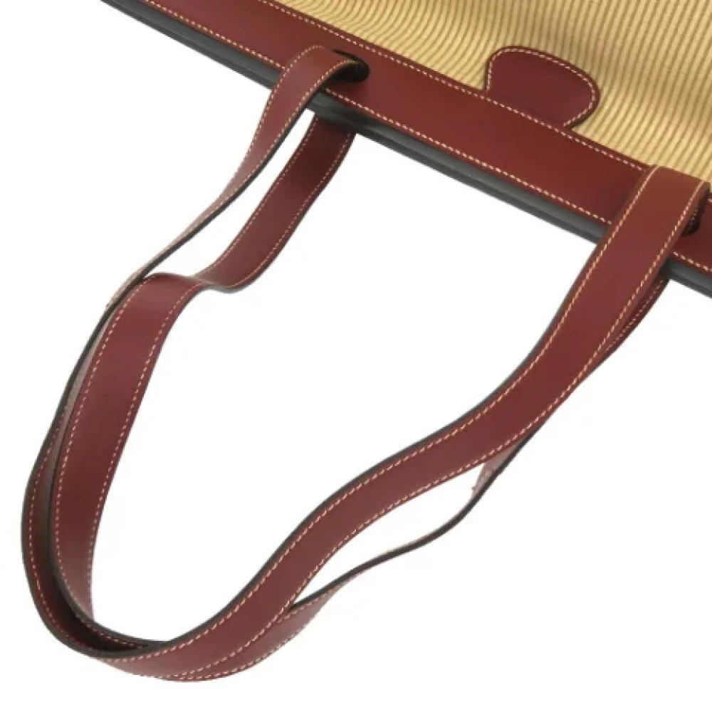 Hermès Vintage Pre-owned Fabric handbags Beige Heren