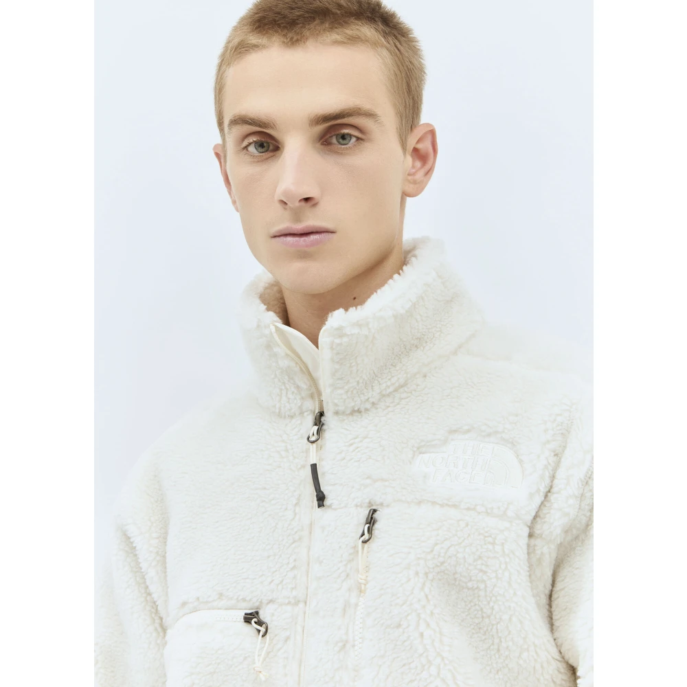 The North Face Fleece Weave Jas met Logo Motif Beige Heren