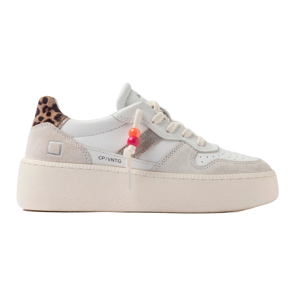 D.a.t.e. Women's White Banda Laterale - Sneakers - 6 Uk - Shoes