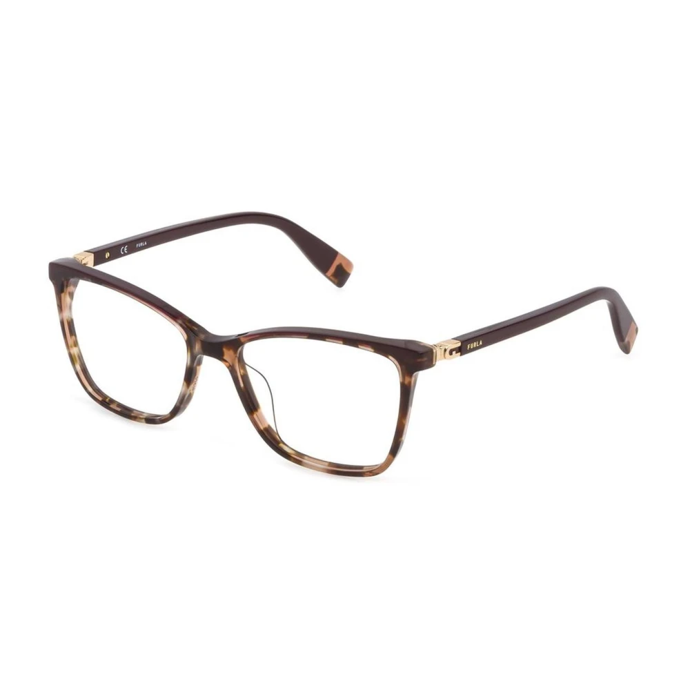 Furla Bruin Plastic Frame Stijlvolle Bril Brown Dames