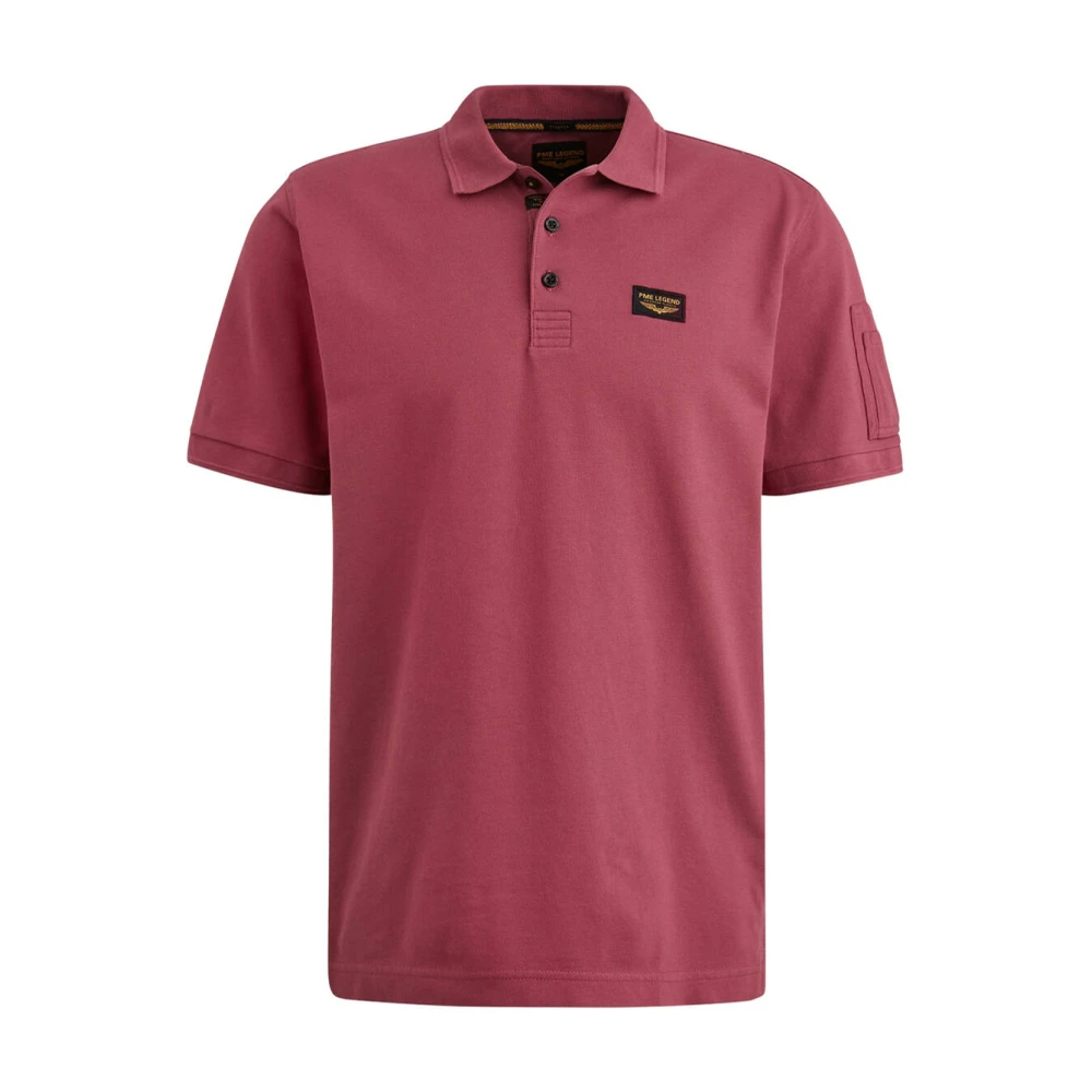 PME Legend Korte Mouw Polo Trackway Polo Red Heren