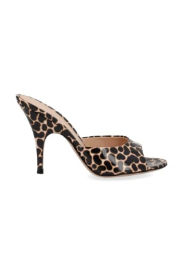 Pumps med djurmönster