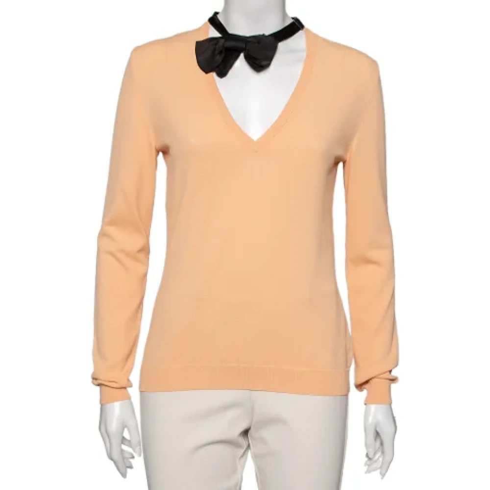 Moschino Pre-Owned Pre-owned Knit tops Orange Dames