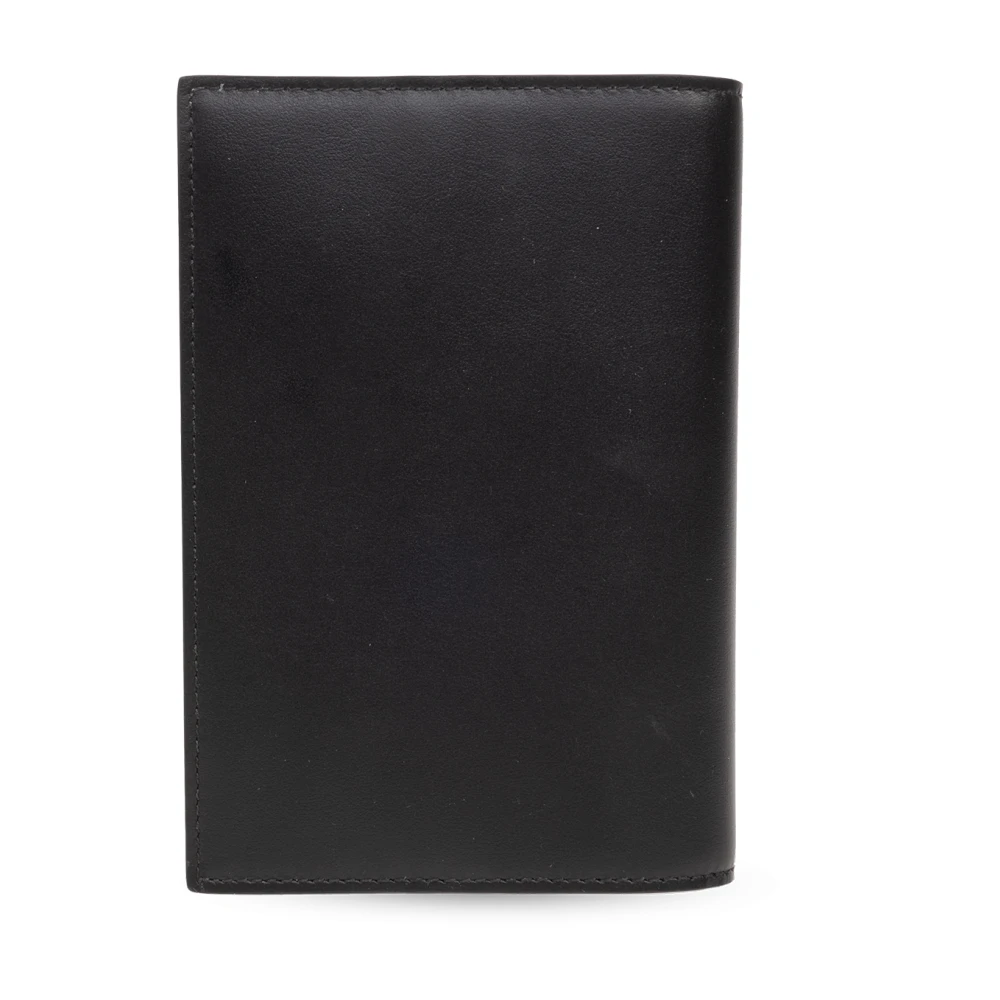 Dolce & Gabbana Leren paspoorthoesje Black Heren