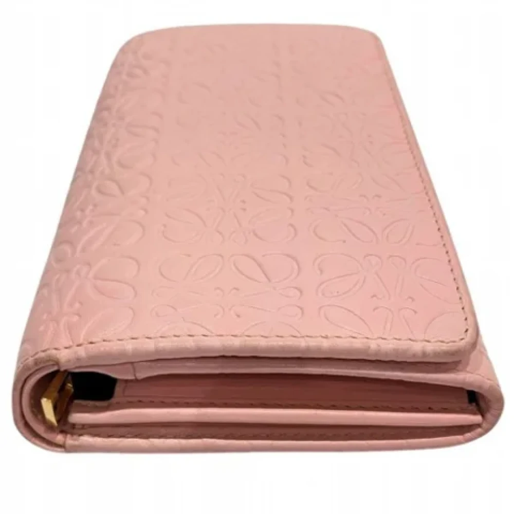 Loewe Pre-owned Leather wallets Pink Dames