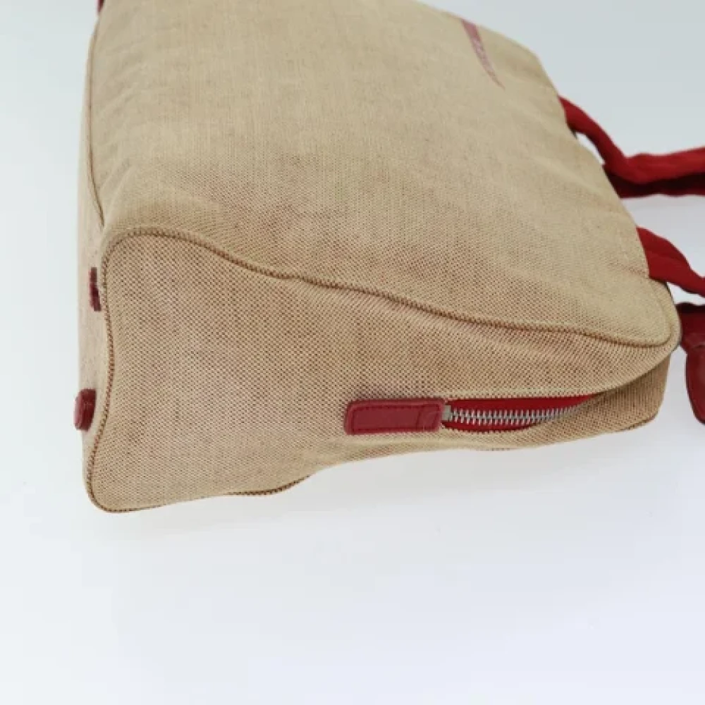 Prada Vintage Pre-owned Canvas totes Beige Dames