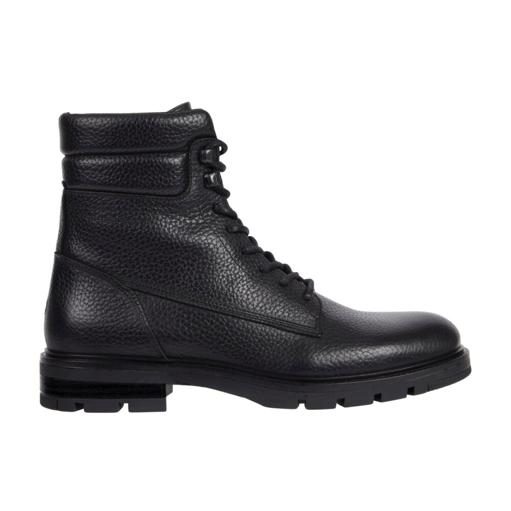 Botines Acolchados Negros Tommy Hilfiger Botas con Cordones Miinto