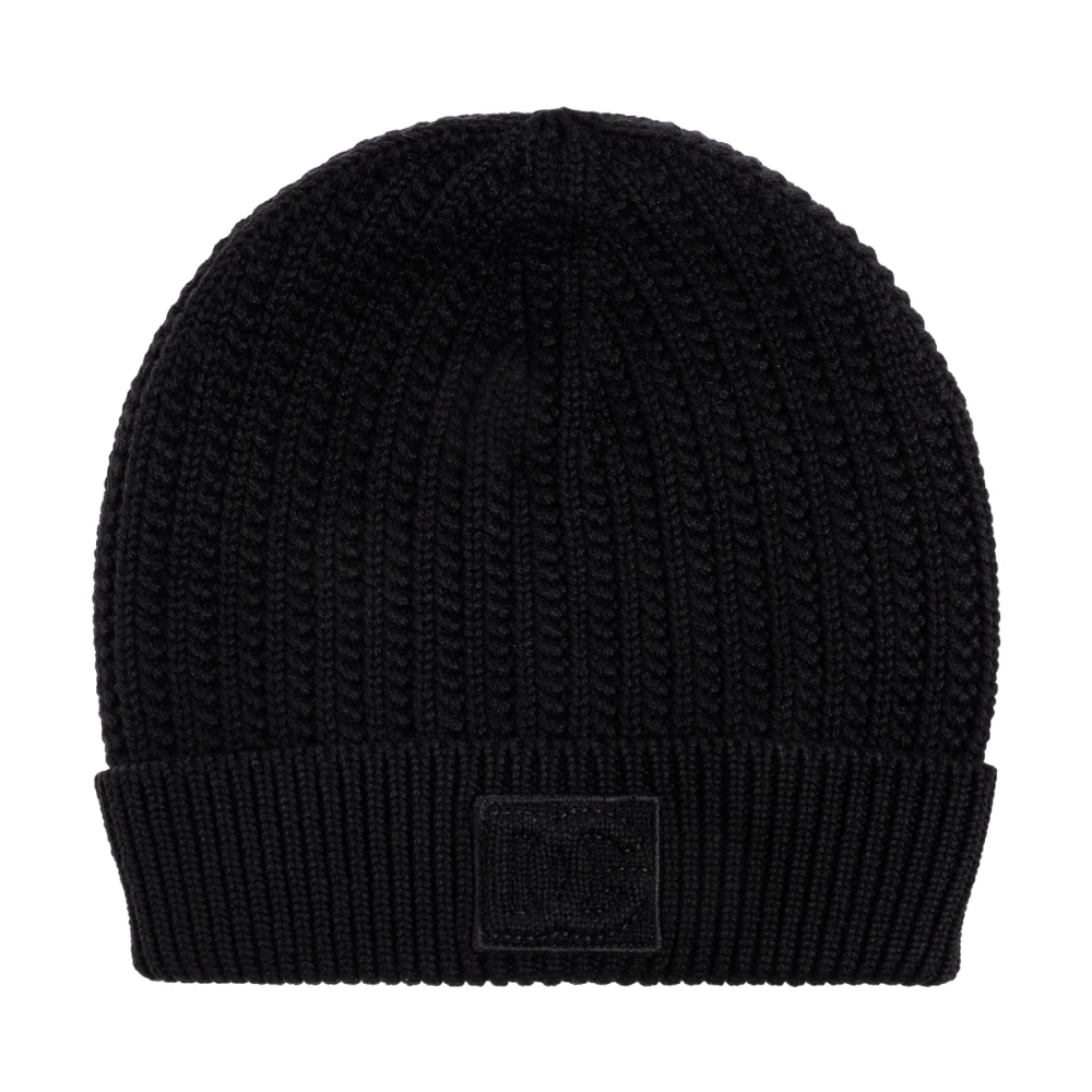 Dolce & Gabbana Men's Black Wool Beanie