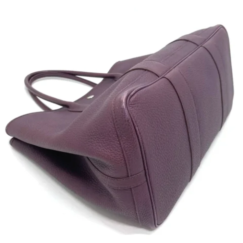 Hermès Vintage Pre-owned Leather shoulder-bags Purple Dames