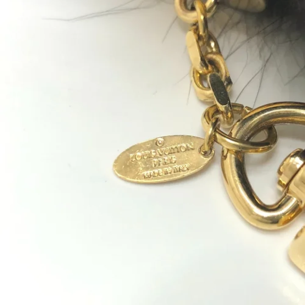 Louis Vuitton Vintage Pre-owned Fabric key-holders Black Dames