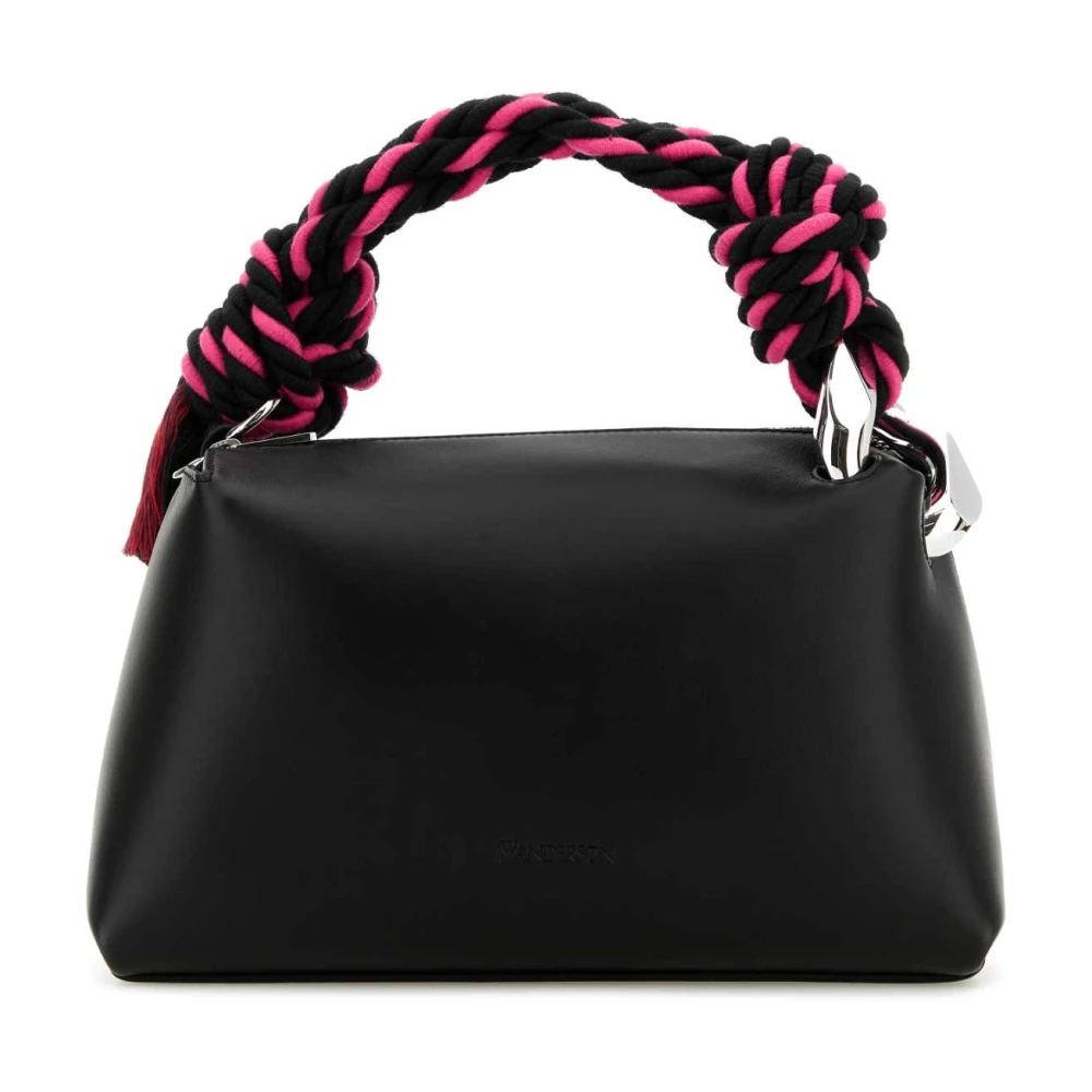 JW Anderson Zwarte Leren Hoektas Black Dames