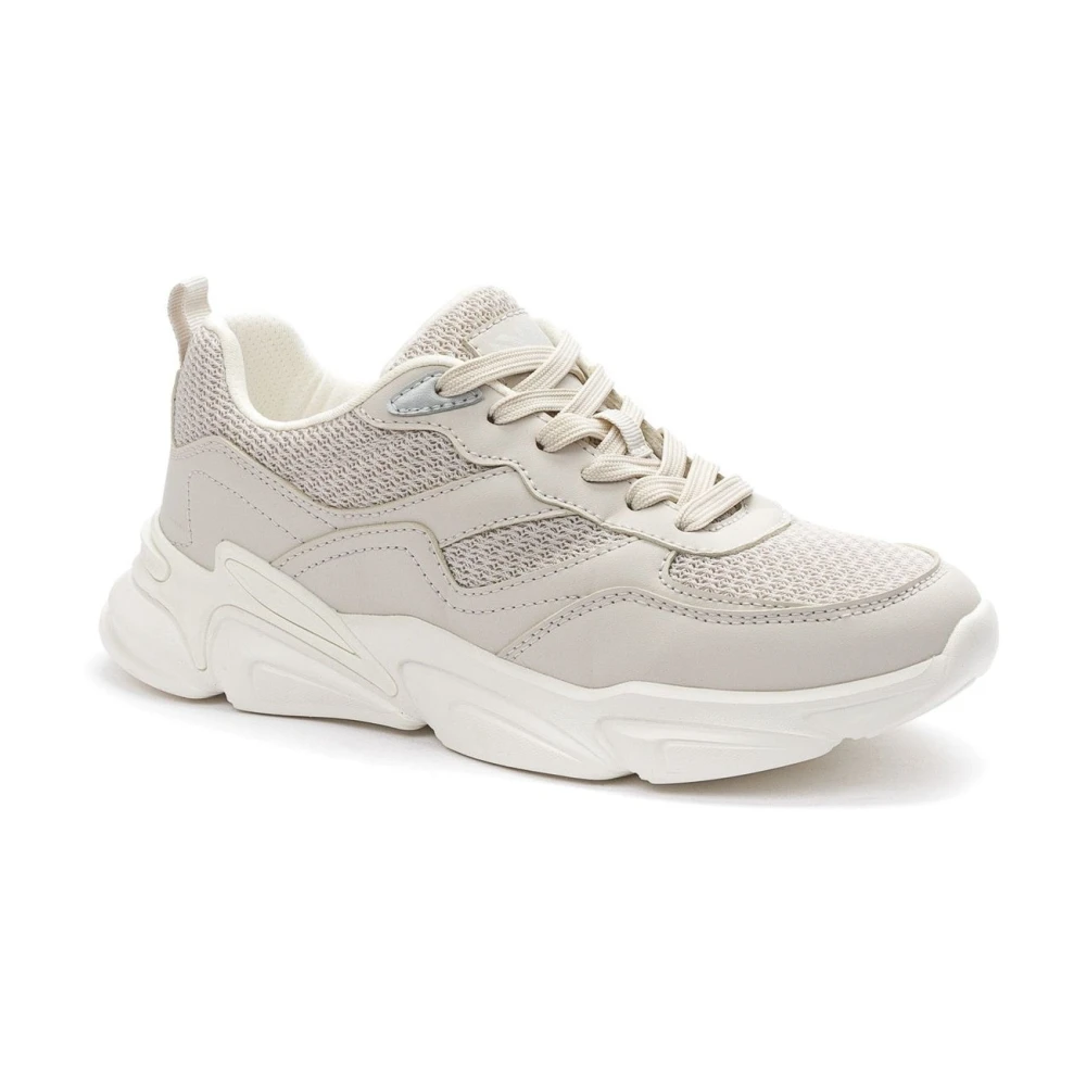 Neomood Casual Closed Sneakers Dames Schoenen Beige