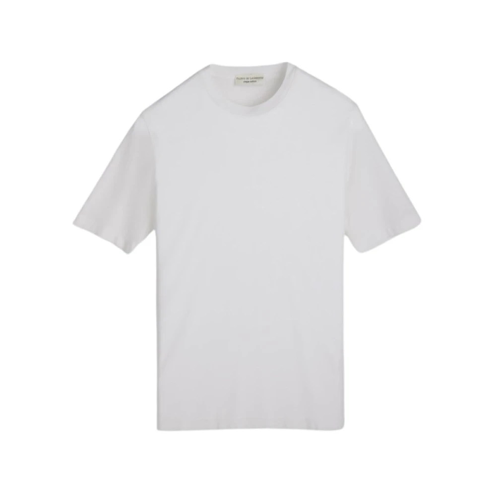 Filippo De Laurentiis Korte Mouw Ronde Hals T-shirt White Heren