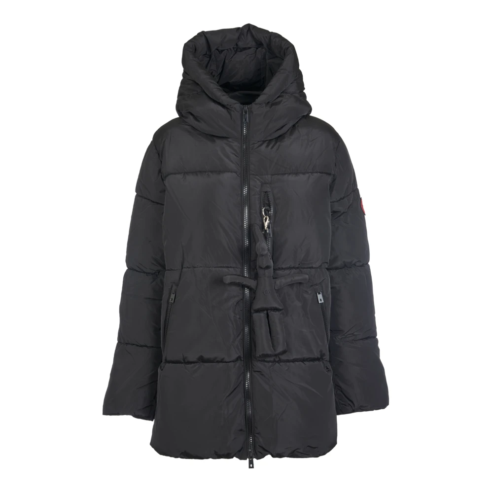 Ottod'Ame Zwarte Pufferjas Black Dames