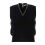 gilet-en-tricot-col-v-en-cuir-tubulaire