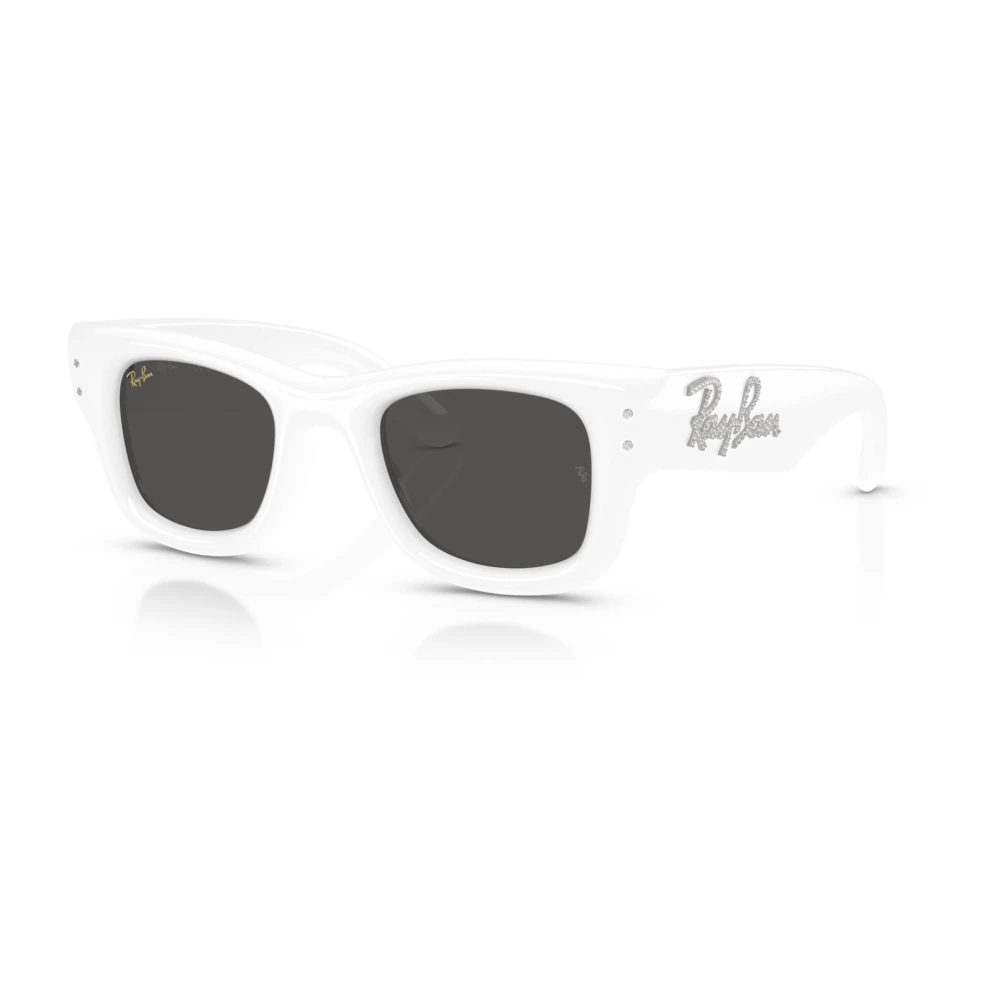 Ray-Ban Sunglasses, Unisex, 47 Mm, Wayfarer Puffer Sunglasses White