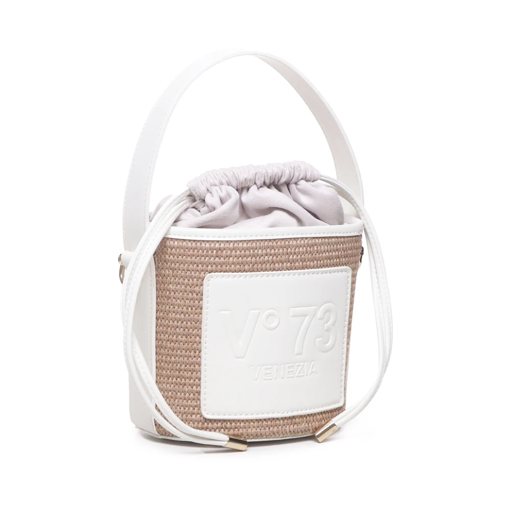 V73 Natuur Witte Bucket Tas met Appelafval Multicolor Dames