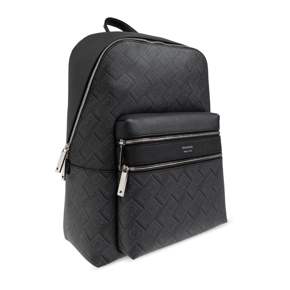 Salvatore Ferragamo Rugzak met monogram Gray Heren