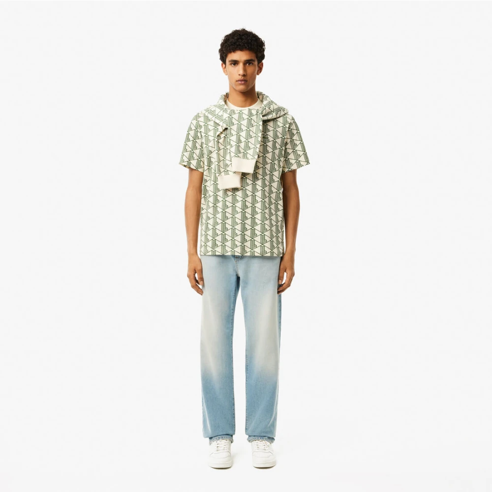 Lacoste Monogram T-shirt Green Heren