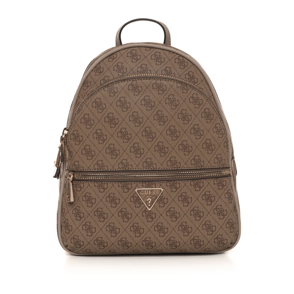 Guess Stijlvolle Rugzak met Verstelbare Banden Beige Dames