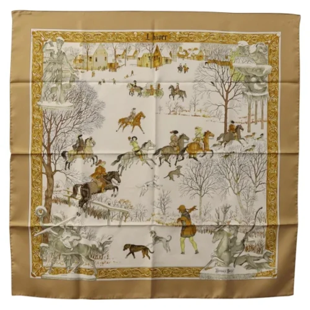 Pre-owned > Pre-owned Accessories > Pre-owned Scarves - - Hermès Vintage - Modalova