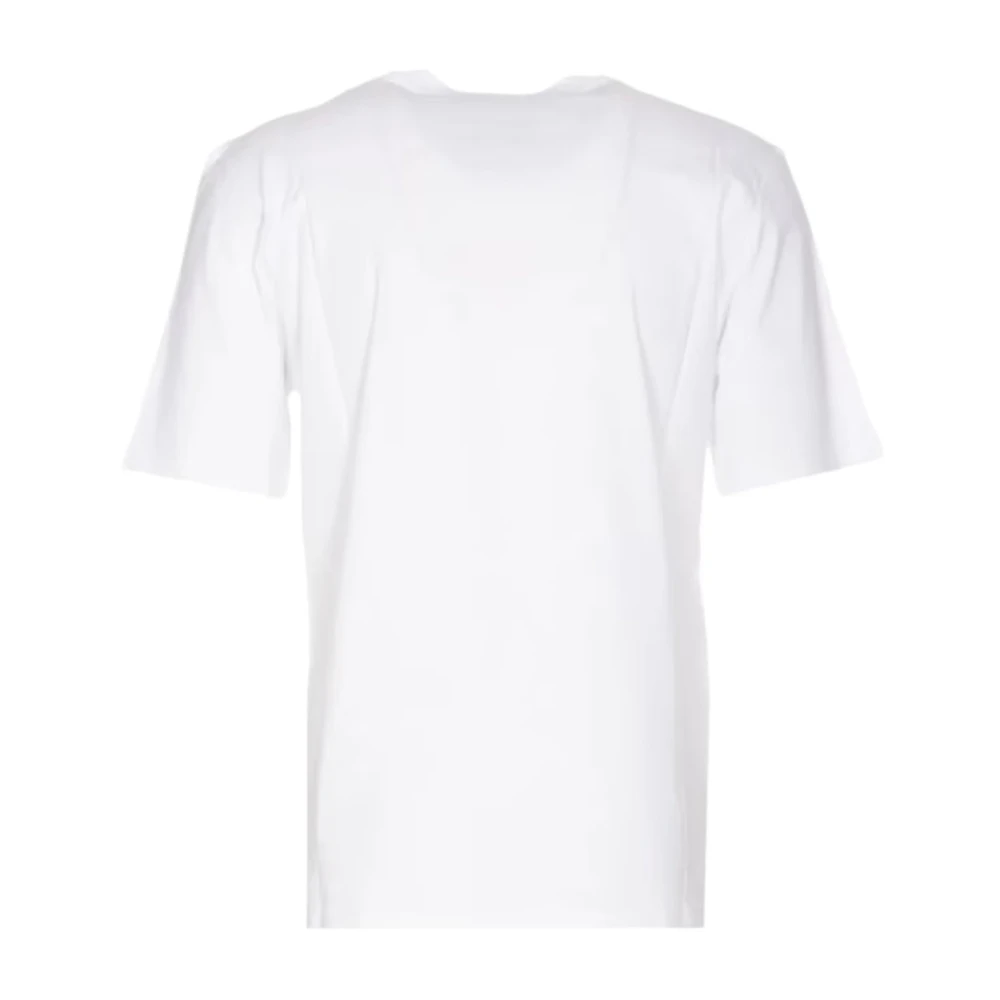 Moschino Witte T-shirt In Love We Trust White Heren