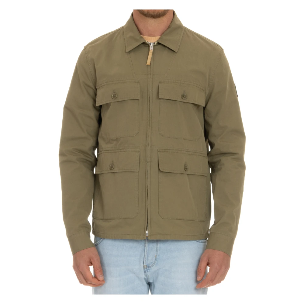 Belstaff Groene Outdoor Katoenen Jas Green Heren