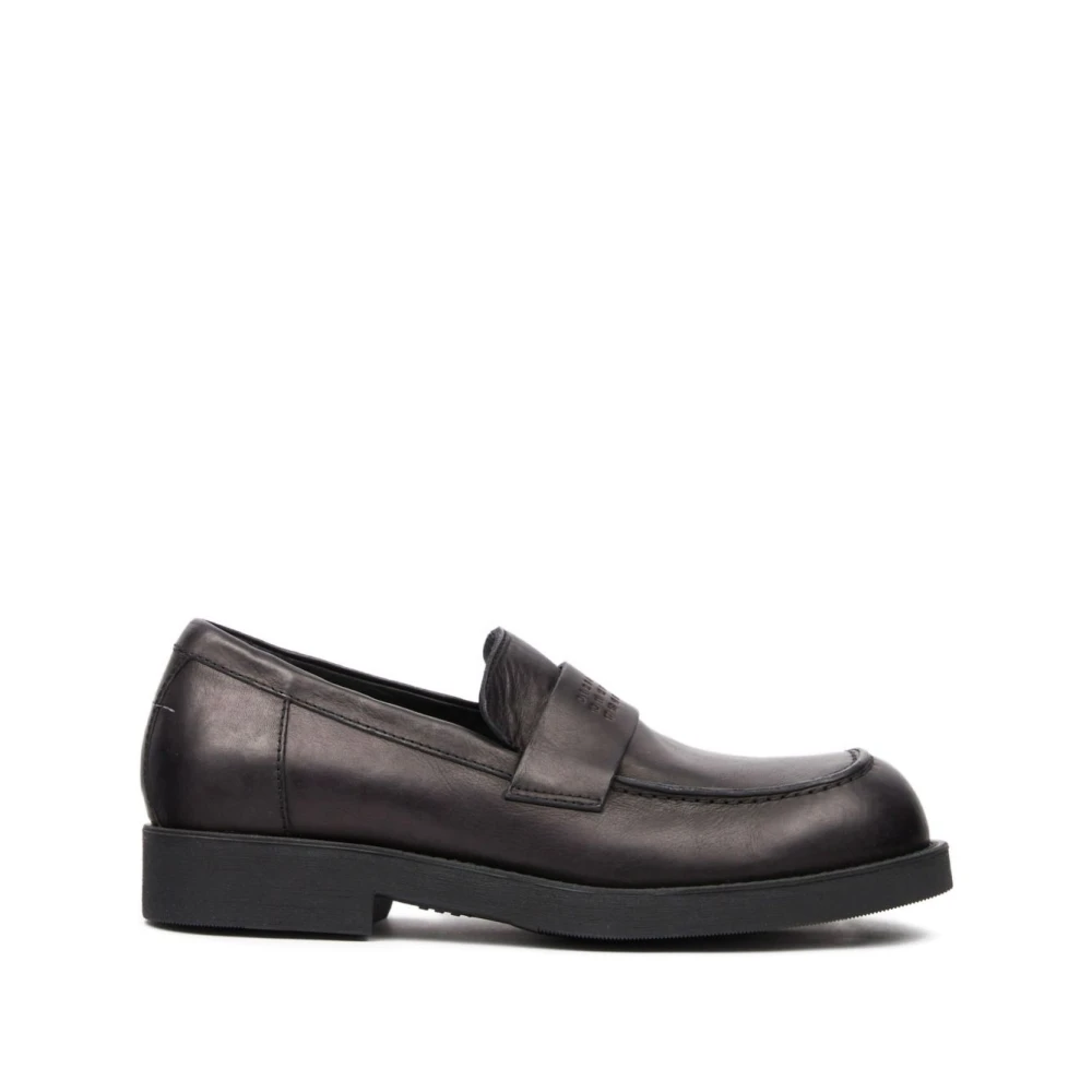 Mm6 Maison Margiela Men's Black Leather Loafer - Loafers - 6 Uk - Shoes