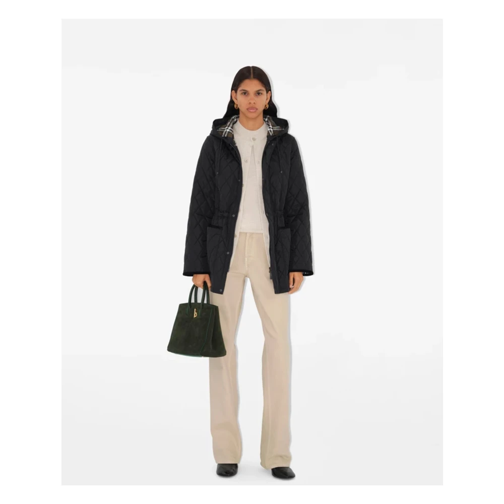 Burberry Zwarte Quilts voor Stijlvolle Huizen Black Dames