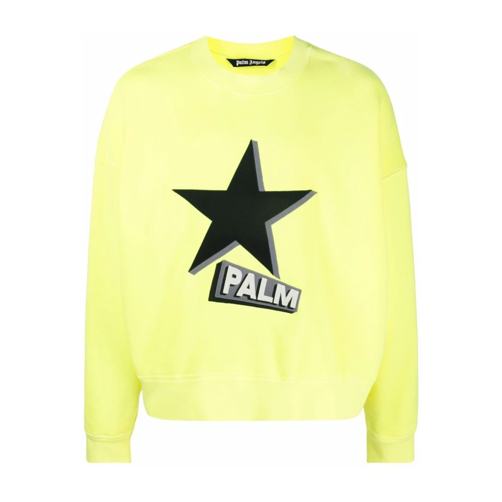 Palm Angels Sweatshirt Yellow Heren