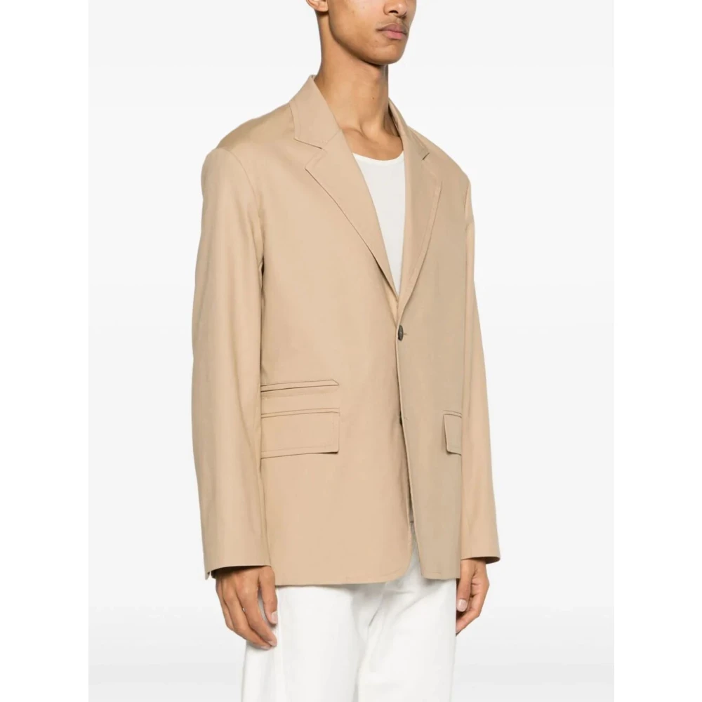 Lanvin Bruine Jas voor Mannen Brown Heren