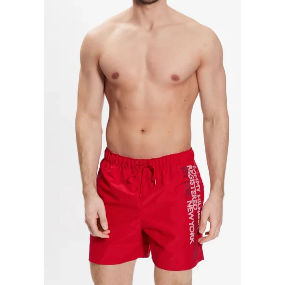 Tommy Hilfiger Heren Zwemkleding Koordsluiting Red Heren
