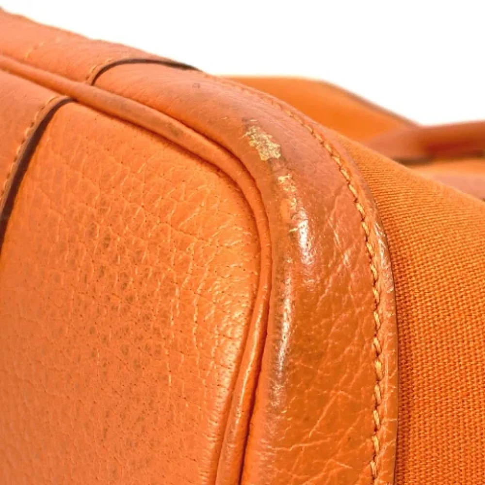 Hermès Vintage Pre-owned Fabric shoulder-bags Orange Dames