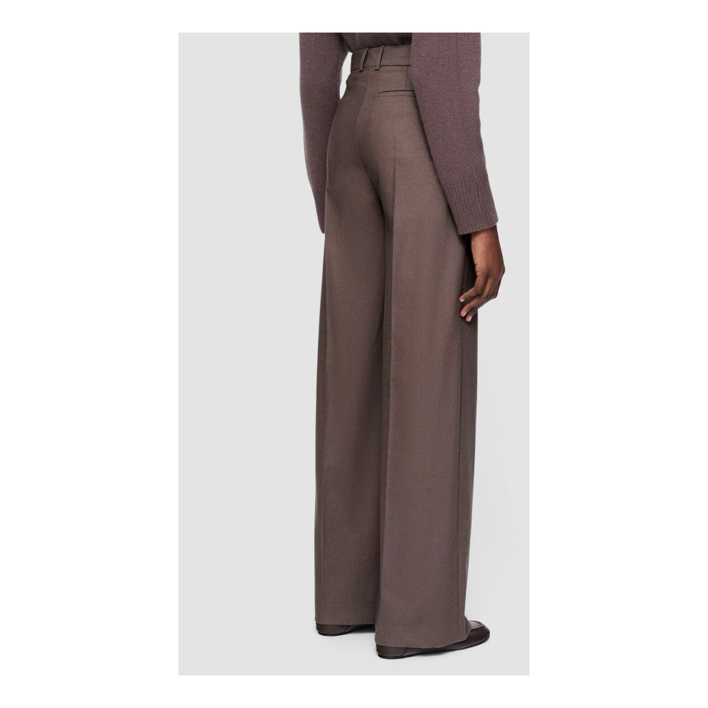 joseph Flannel Alana Broek Wide Leg Brown Dames