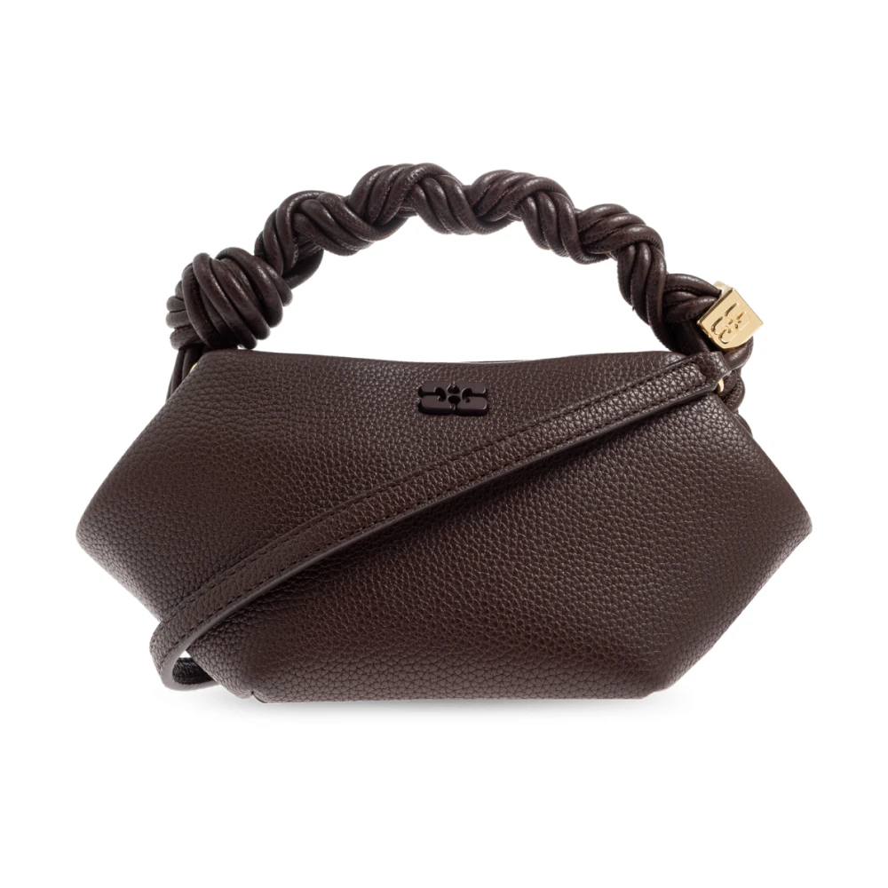 Ganni , Handbags, Female, Brown, One Size, Bou Mini Handbag