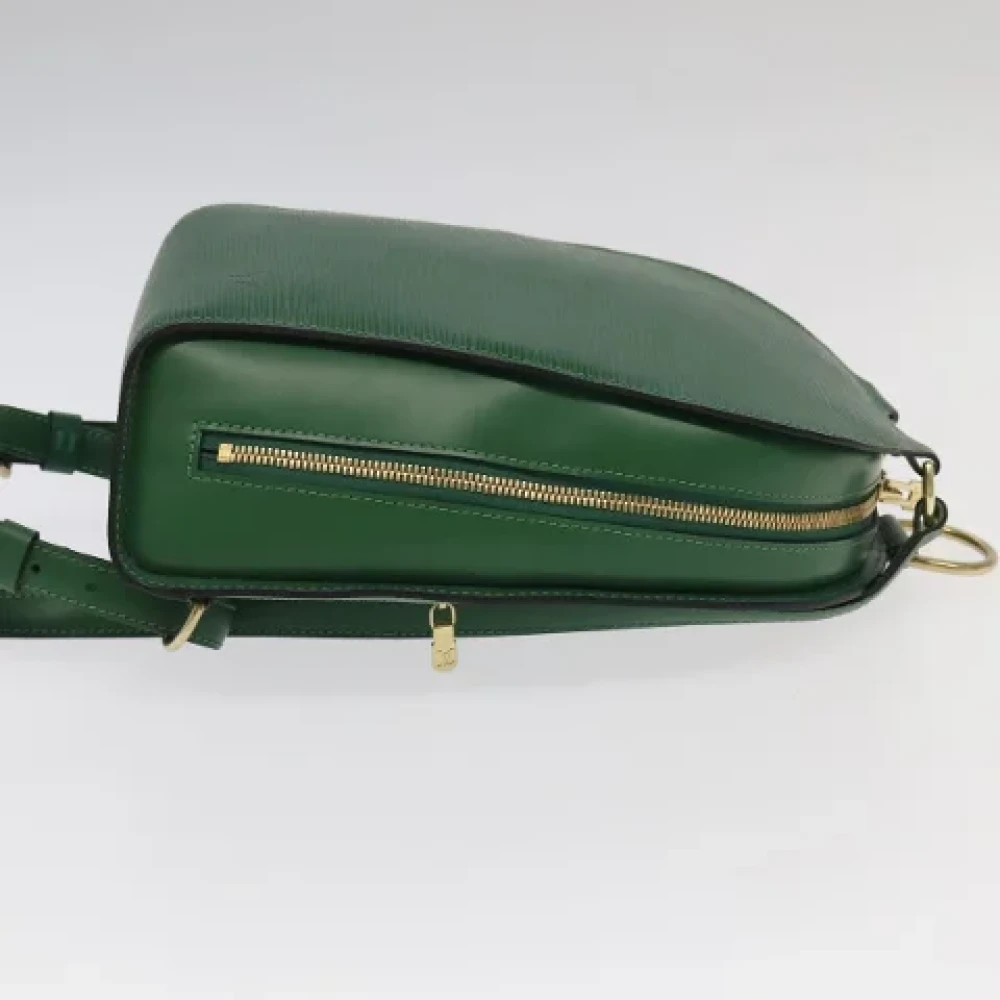 Louis Vuitton Vintage Pre-owned Leather backpacks Green Dames