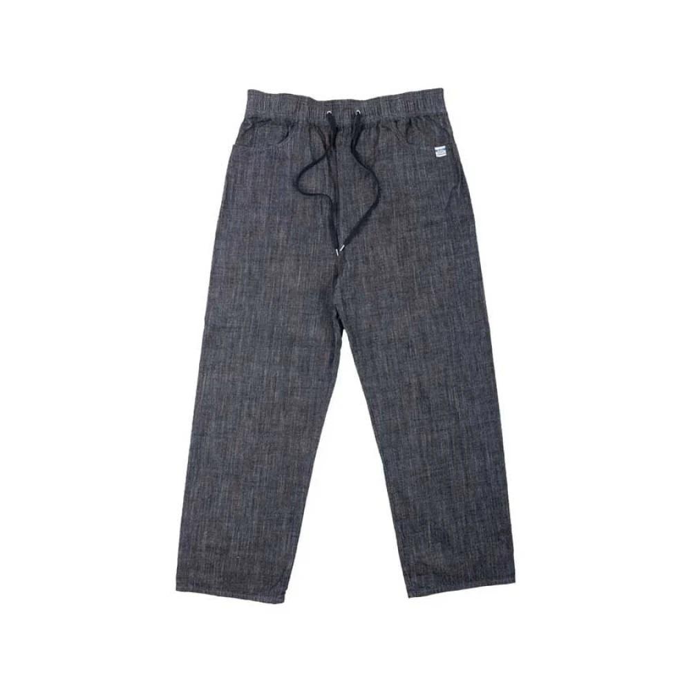 Mihara Yasuhiro Zwarte Denim Elastische Taille Broek Black Heren