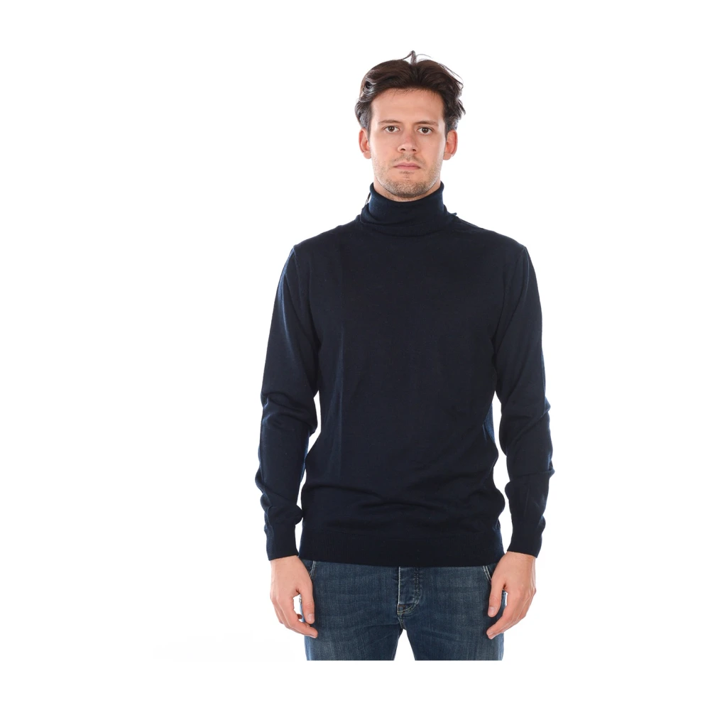 Daniele Alessandrini Munch B Sweater Pullover Blue Heren