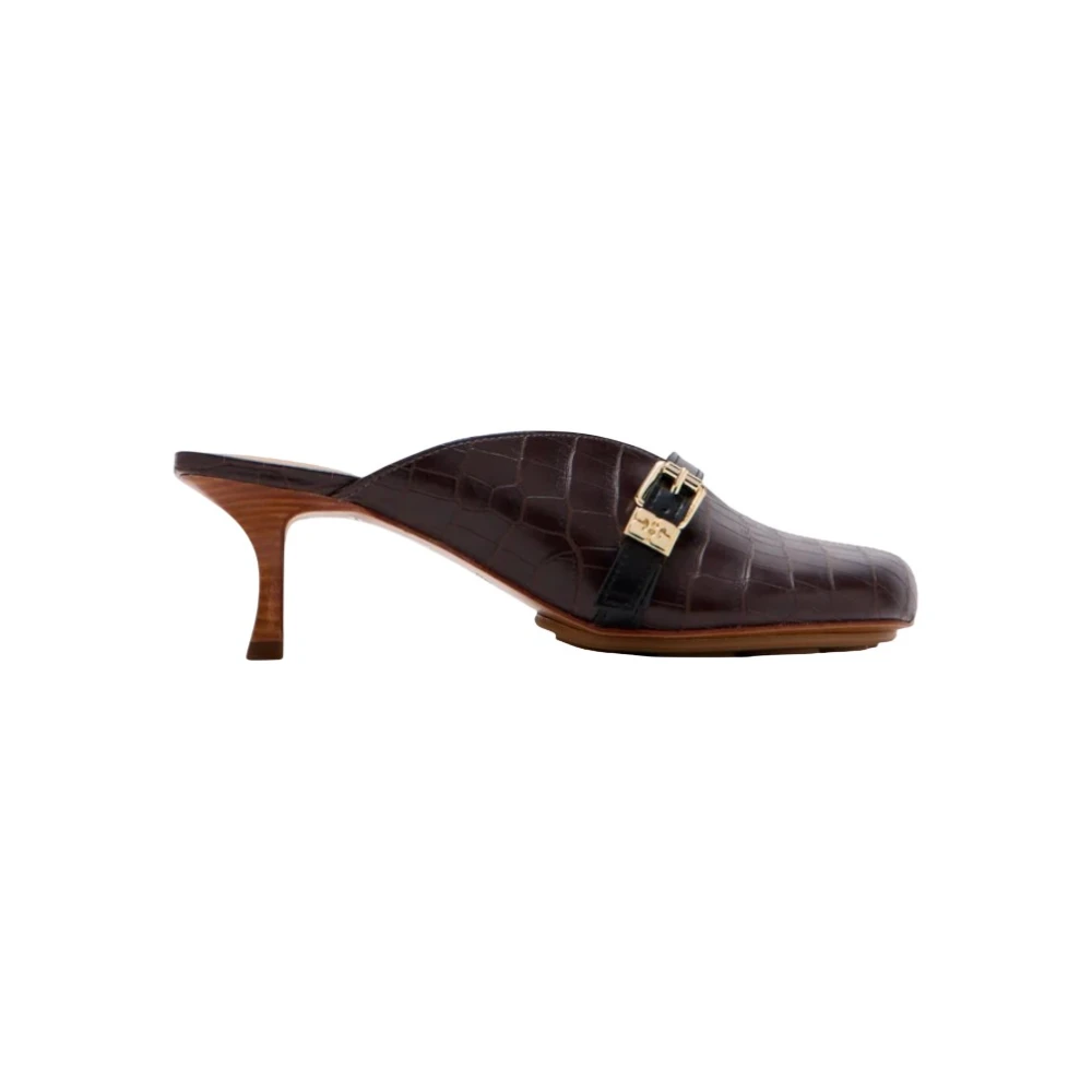 Ganni Donna Marrone Sue Heeled Mules