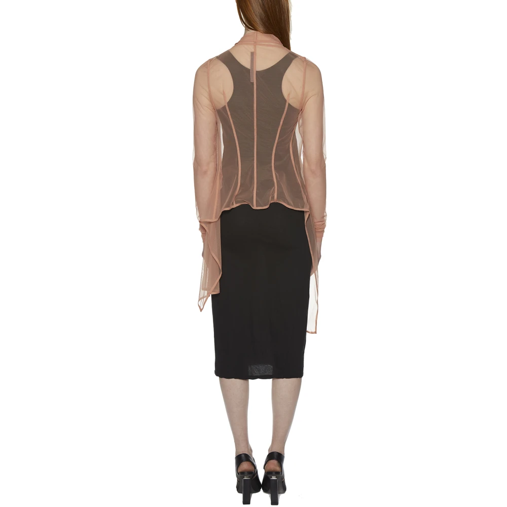 Rick Owens Stretch Jasje van Tule Pink Dames
