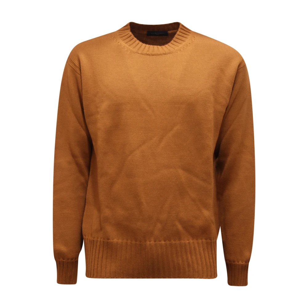 Daniele Fiesoli Men's Brown Sweatshirts, Xl, Wool Blend Jumper