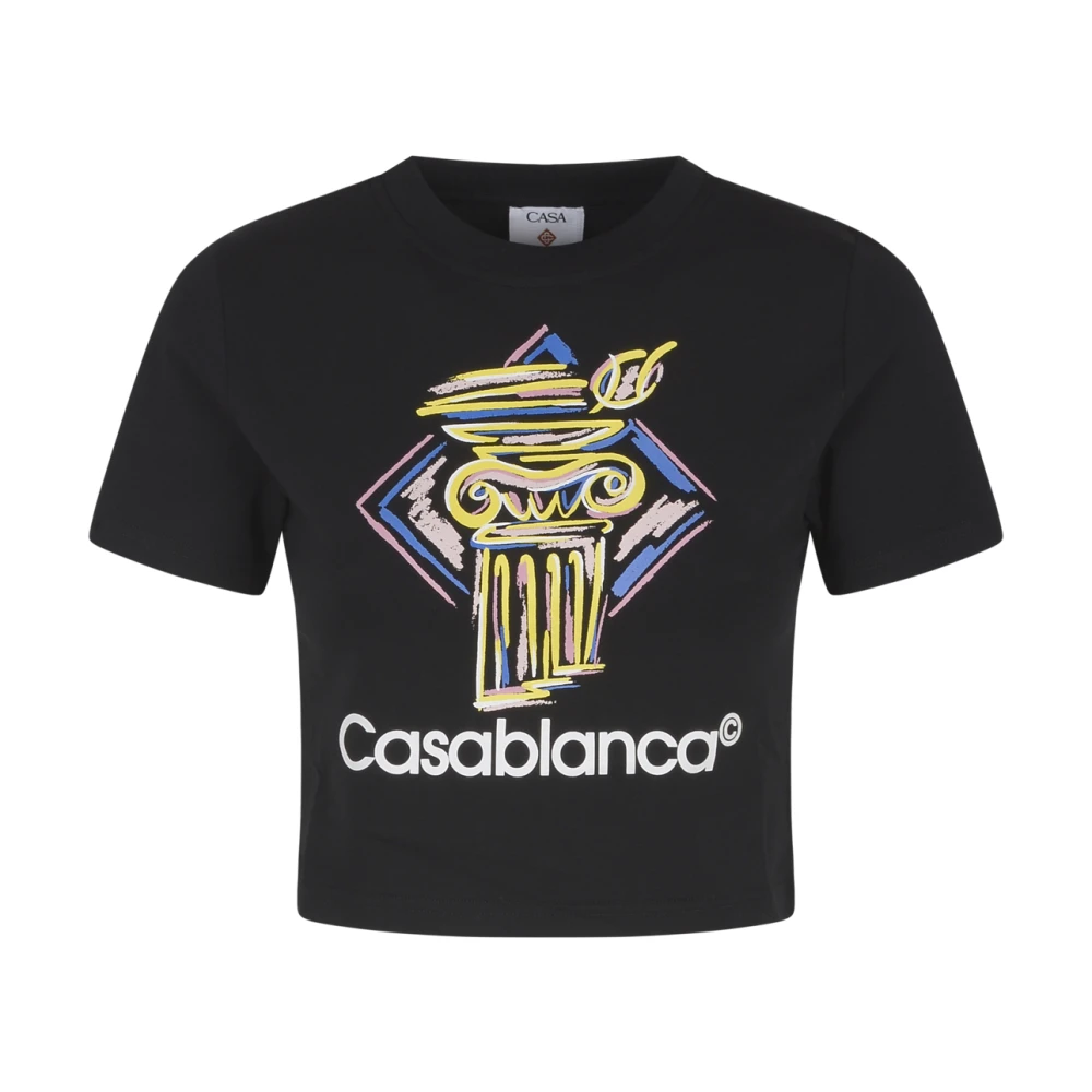 Casablanca Diamantkolonn Tryckt Baby T-Shirt Black, Dam