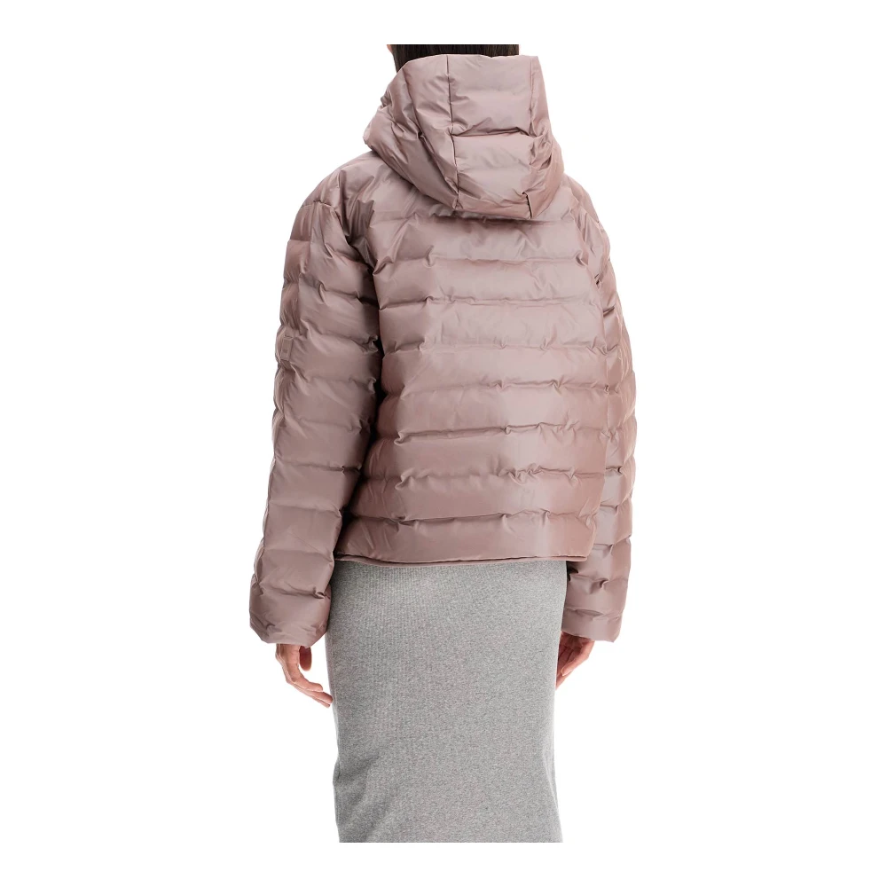 Rains Korte Puffer Jacket Pink Dames