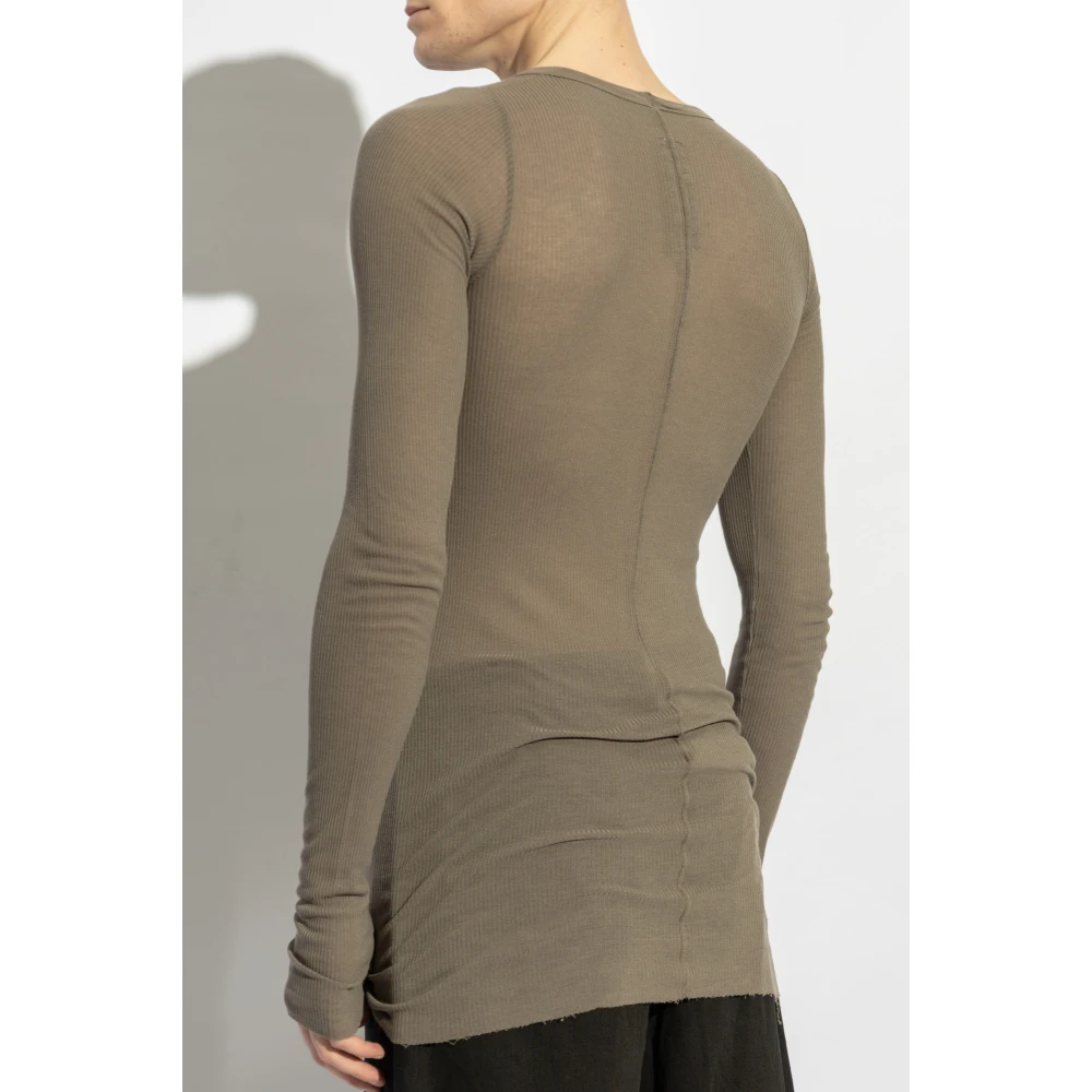 Rick Owens Long Sleeve T-shirt Brown Heren