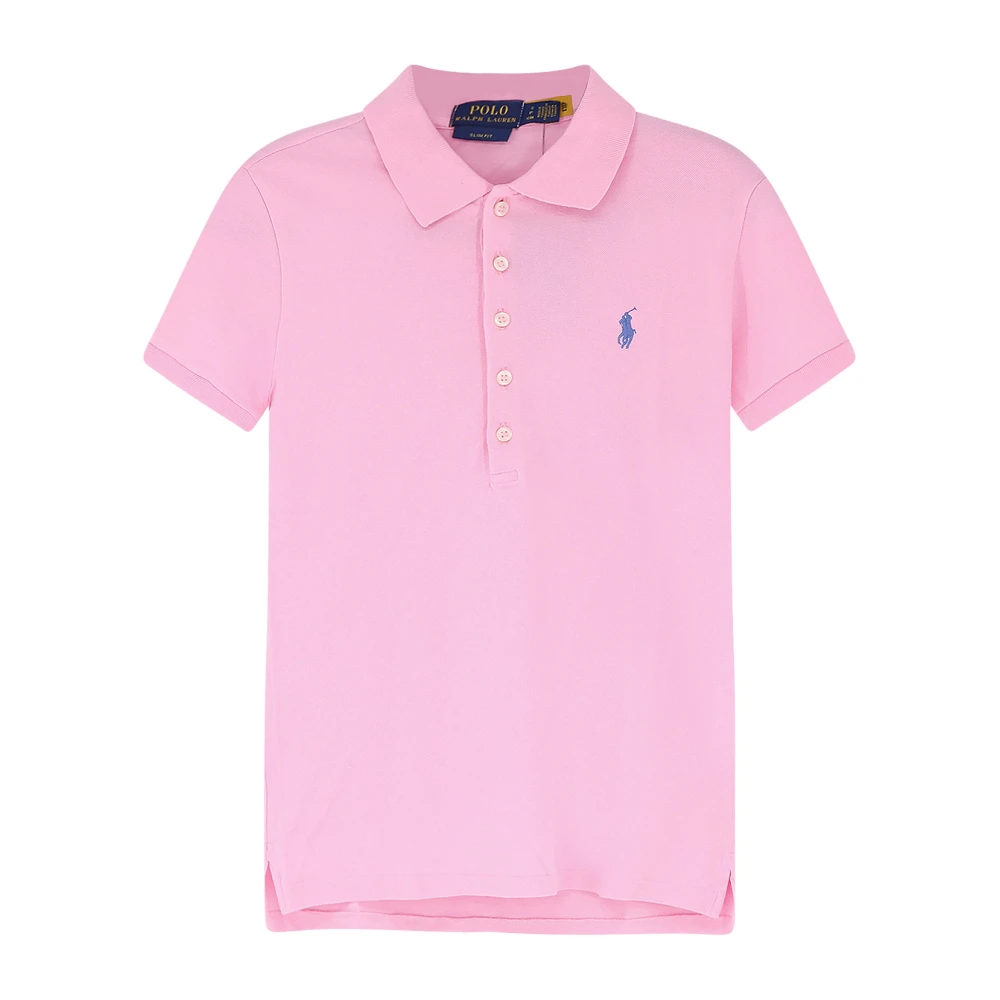 Polo Ralph Lauren Women's Pink Polo Shirts, L, T-Shirts And Polos