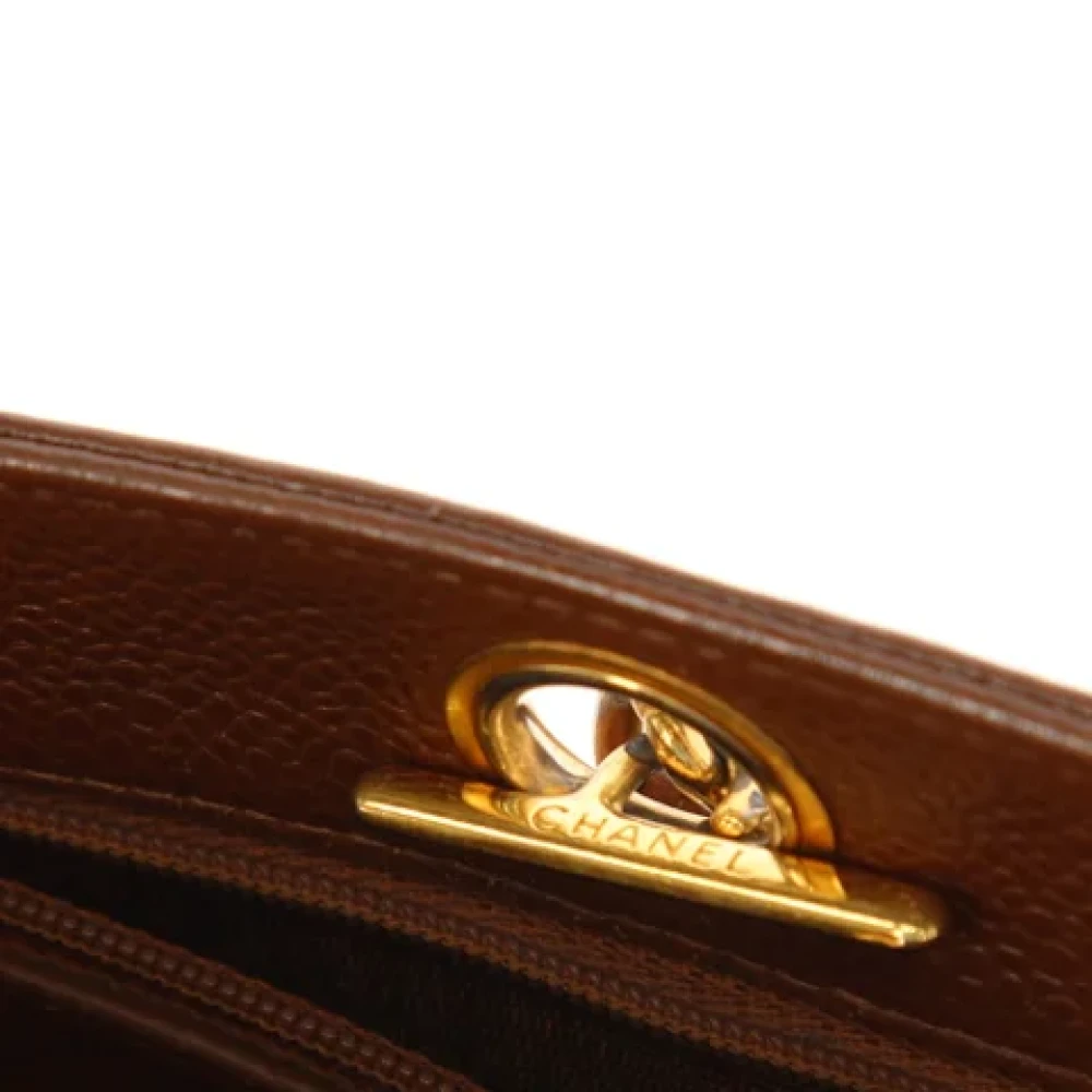 Chanel Vintage Pre-owned Leather chanel-bags Brown Dames
