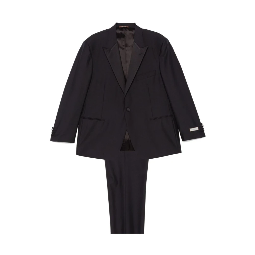 Canali Elegant Pak voor Mannen Black Heren